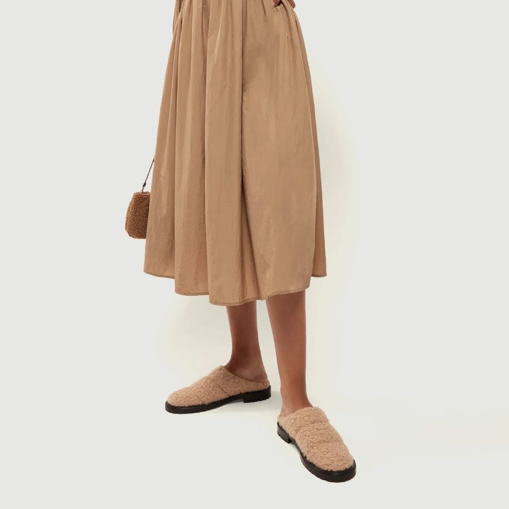 Staud Shearling mules